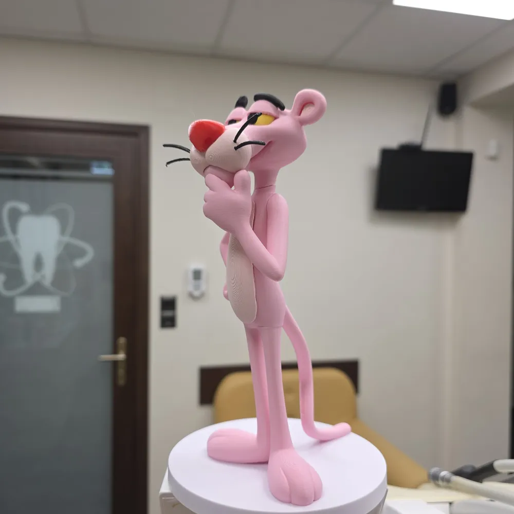 Mô hình Báo Hồng Pink Panther 23cm in 3D