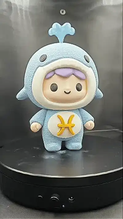 Ảnh động mô hình cung Song Ngư Pisces in 3D
