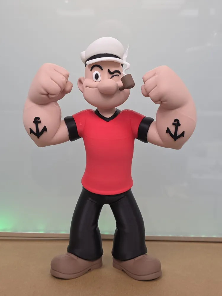Mô hình thủy thủ Popeye cao 29cm tư thế khoe cơ