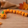 Rắn bí ngô Jack-O’-Lantern màu cam, khớp linh hoạt, trang trí Halloween