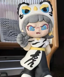 Roaring Tiger búp bê mũ hổ trắng cao 21cm in 3D
