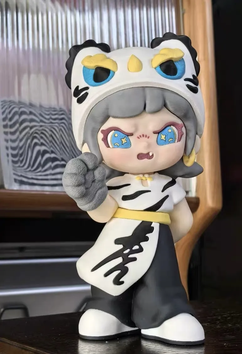 Roaring Tiger búp bê mũ hổ trắng cao 21cm in 3D
