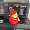 Ông già Noel trong túi quà in 3D góc nhìn bên