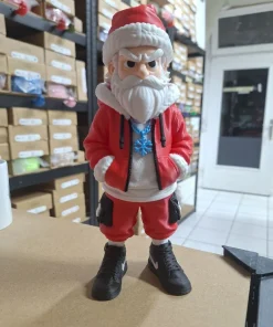 Ông già Noel Santa Urban NoAMS 25cm in 3D mặc hoodie đỏ và giày đen