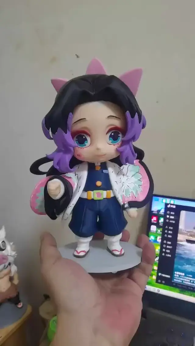 Shinobu Kochou chibi 22cm Demon Slayer ảnh động xoay mô hình