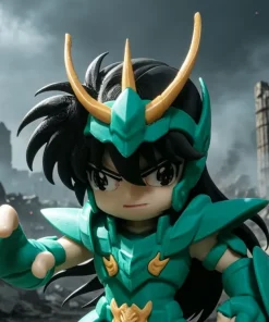 Mô hình Shiryu chibi giáp rồng xanh Saint Seiya