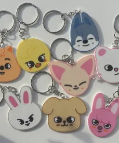 Bộ 8 móc khóa SKZOO Stray Kids in 3D nhiều màu