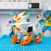 Mô hình Solgaleo Pokémon trắng vàng với hiệu ứng lửa in 3D PLA 14,5cm