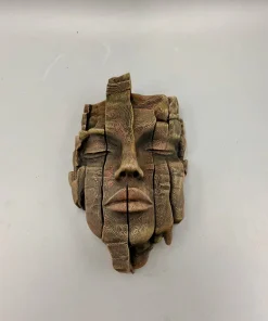Mặt đá cổ Stone Face in 3D – phù điêu trang trí phông nền tiểu cảnh