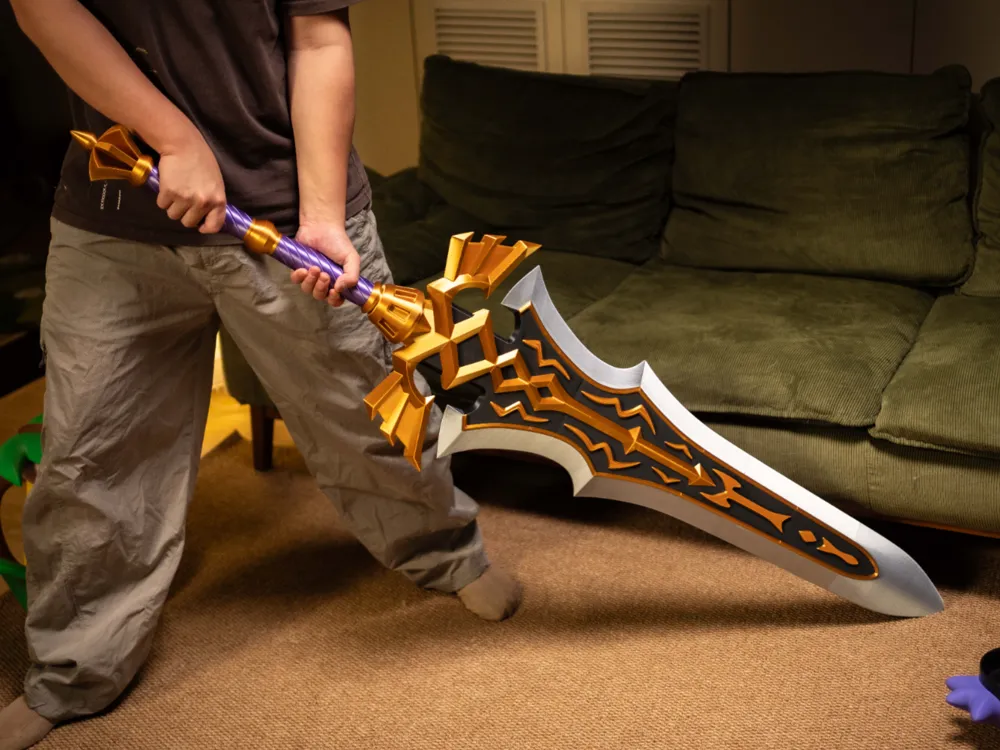 Kiếm Zelda Royal Two-Handed Sword tỉ lệ 1:1 in 3D nhựa PLA