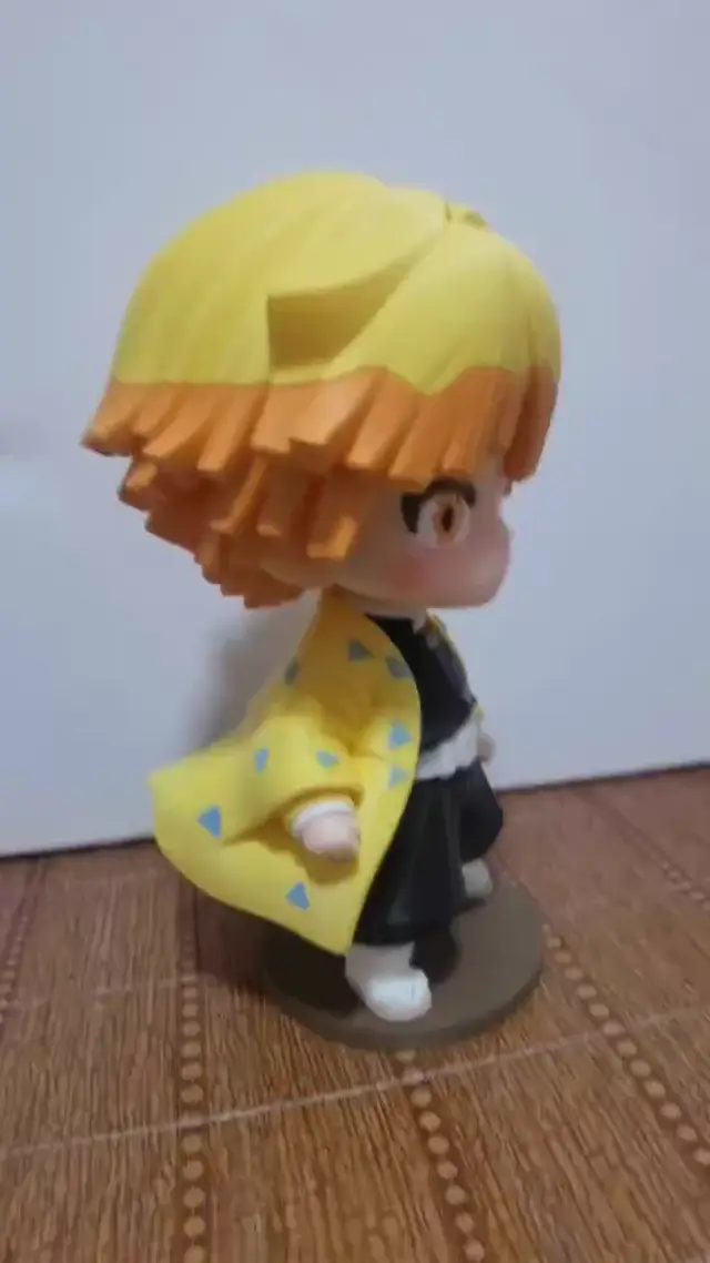Zenitsu Agatsuma chibi 23cm Demon Slayer ảnh động xoay mô hình
