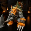 Mô hình Zudomon Digimon cầm búa lớn, mai xanh và lông cam in 3D